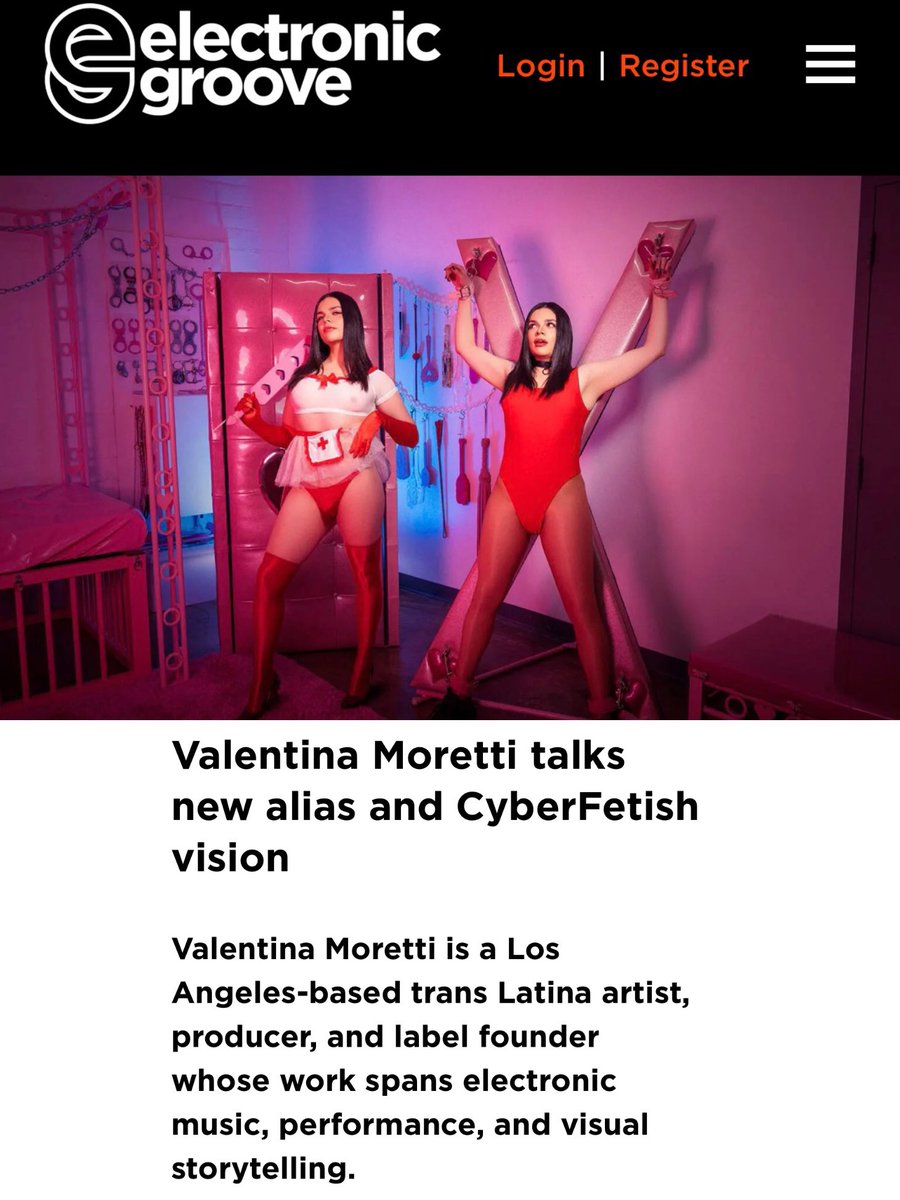 vmorettii's tweet photo. “We want to build a community, a safe space, and a real music movement. If your music is different and has something to say — especially if it challenges mainstream ideas — then it belongs in CyberFetish”

One of the biggest challenges is how platforms make releasing music feel like serving the algorithm, and how social media can turn the dancefloor into a place for content rather than real connection.

CyberFetish wants to create a space where musicians can fully express themselves and create meaningful moments through community and music, not numbers or trends.

Thank you @EGpodcast for the lovely interview ❤️
#electroclash #ebm #queerculture #transartist #electronicgroove