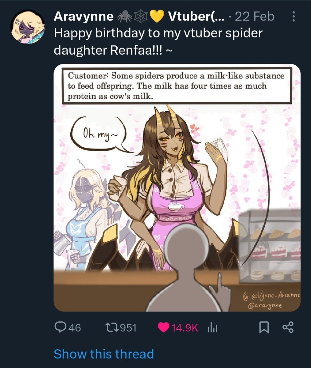 Aravynne 🕷🕸💛 Vtuber(Art Comms open on 🦋) tweet media