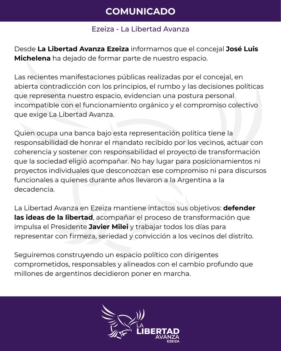 La Libertad Avanza 3ra sección tweet media