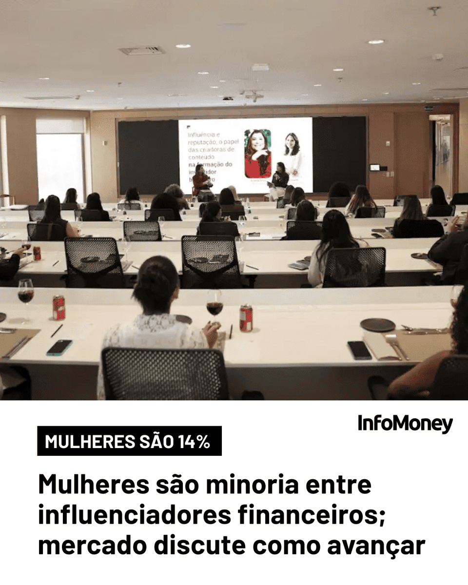 infomoney's tweet photo. Mulheres são 14% dos criadores de conteúdo financeiro, e especialistas defendem mais presença feminina no mercado para mudar cenário.
Leia mais no site do InfoMoney: https://t.co/o5LC080OYr
Foto: Divulgação
#Carreira #Influenciador #XPInvestimentos https://t.co/wuZAN4OLbk