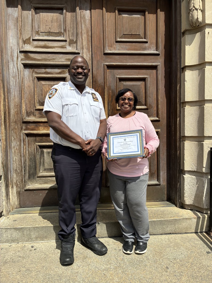 NYPD42Pct's tweet photo. Congratulations to our Civilian of the Quarter recipients:

🏆 PAA Davis – 4th Quarter 2025
🏆 EPCS Thomas – 1st Quarter 2026

Thank you for your continued dedication, professionalism, and hard work in serving the 42nd Precinct community. 👏🏽 https://t.co/GCO9Q1ZvC4
