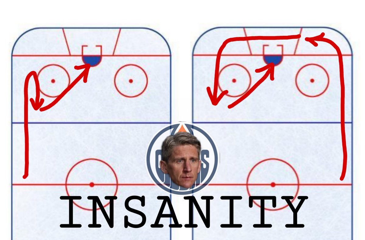 TheLineBlender's tweet photo. End of an era. Sail on, Knoblauch. #Oilers https://t.co/janHb1eJUA