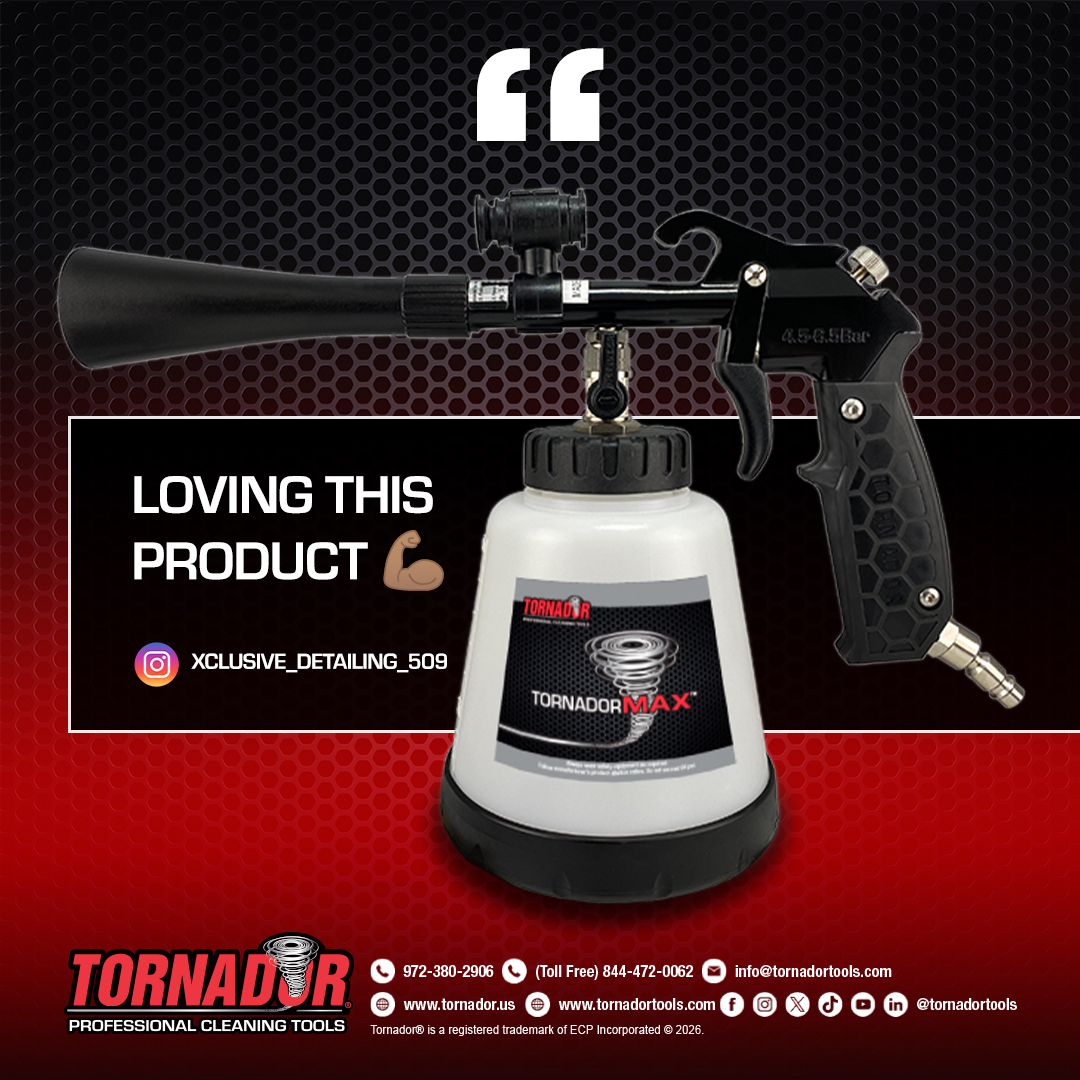 tornadortools's tweet photo. THANK YOU @xclusive_detailing_509 for the excellent endorsement! 🔥#tornador #tornadortools #detailing #detailer #detail #autodetailing #cardetailing #detailingdoneright #detailinglife #detailersofinstagram #carcare #carcareproducts #detailingworld #detailingaddicts https://t.co/3ouRZAp0R8