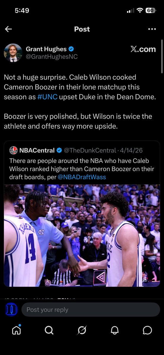 Positive Duke Fan tweet media