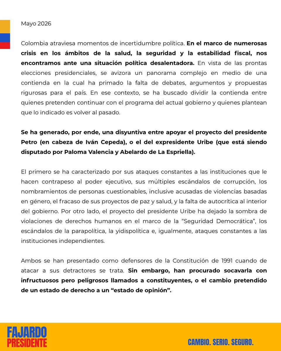 Antioquia con Fajardo tweet media