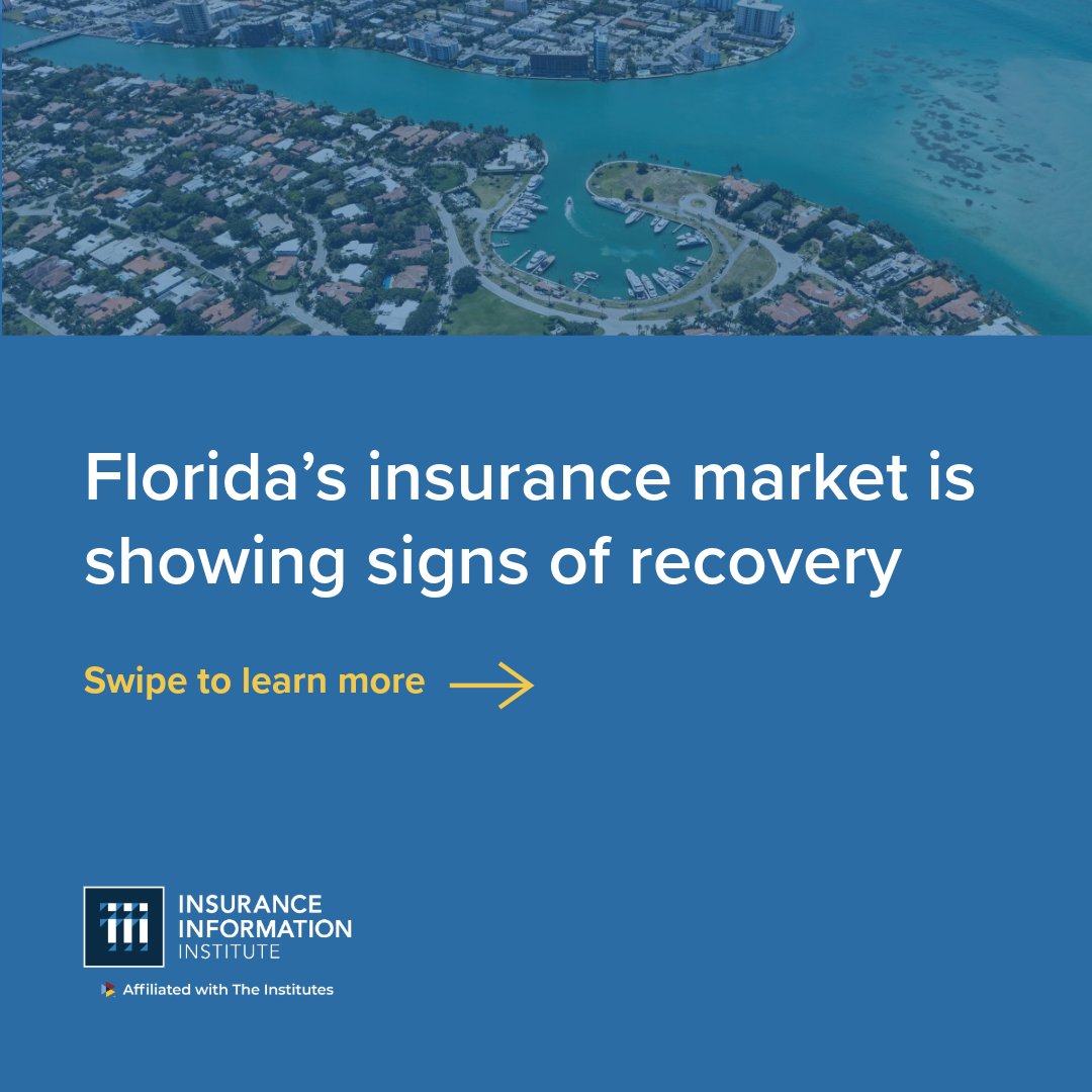 iiiorg's tweet photo. Florida’s #insurance market continues to stabilize following legal system reforms aimed at reducing fraud and excessive litigation, according to an @SPGMarketIntel analysis.

Learn more: https://t.co/J8q1L3a61m https://t.co/iGdvLnKmnp