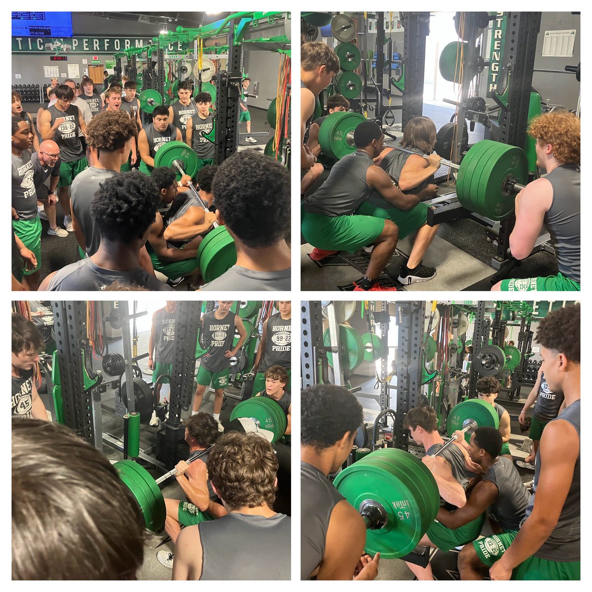 AzleStrength's tweet photo. @AzleHornetsFB finishing the semester strong! 
@azleathletics https://t.co/c61P1ojuG5