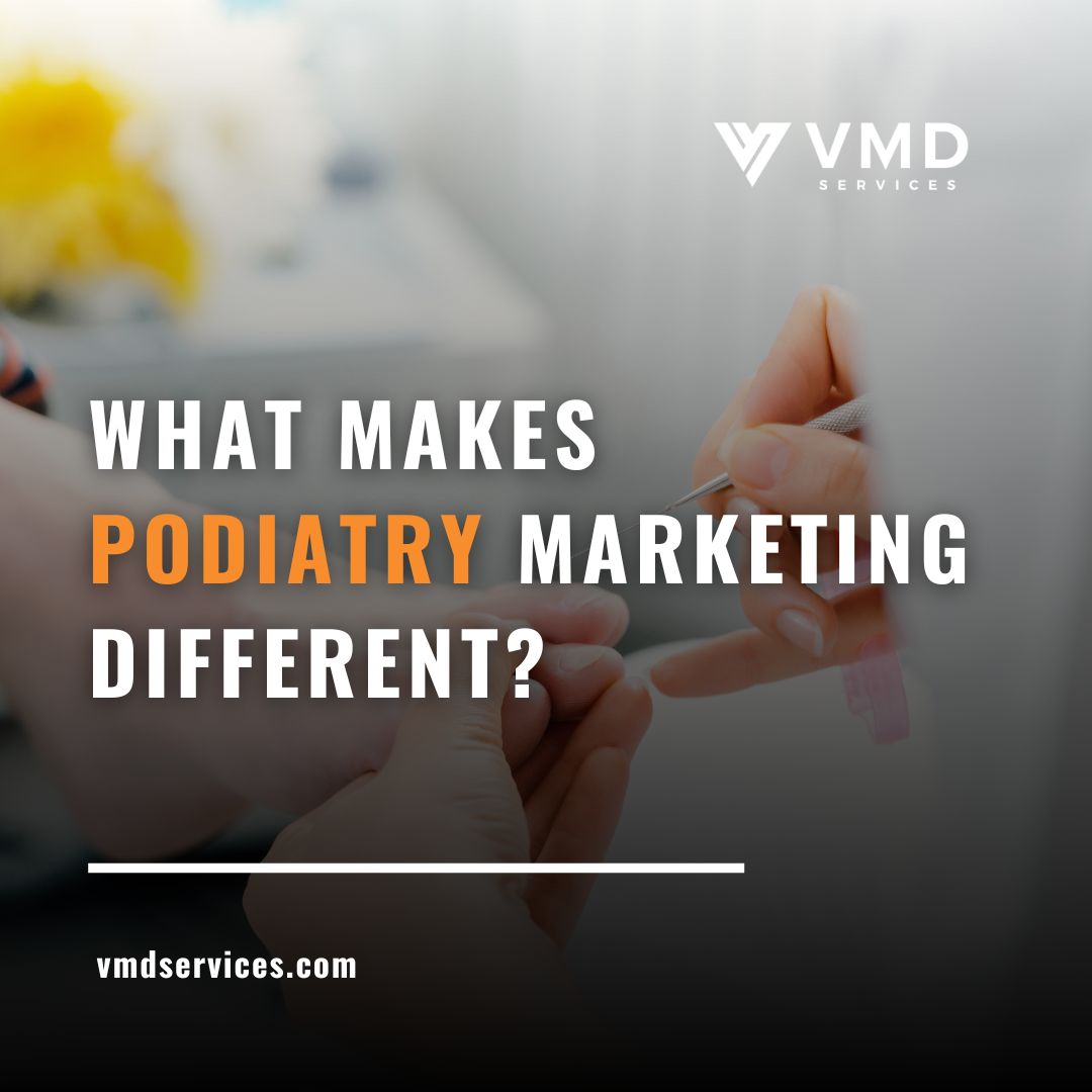 vmdservices's tweet photo. Podiatry marketing doesn't work like most specialties. Patients aren't waking up thinking, "I need a podiatrist." They're searching for what they feel.

You're not ALWAYS marketing a specialty, you're solving a symptom! https://t.co/8NHjqzpHYz https://t.co/V1mWob8B8l