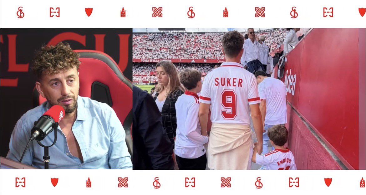 RarrochaR's tweet photo. La historia de una foto en el manicomio del Sánchez-Pizjuán. Juanlu Montoya y Davor Suker #SevillaFC #ElCubo https://t.co/UrFX04kpvr https://t.co/EEFSYcl8pO