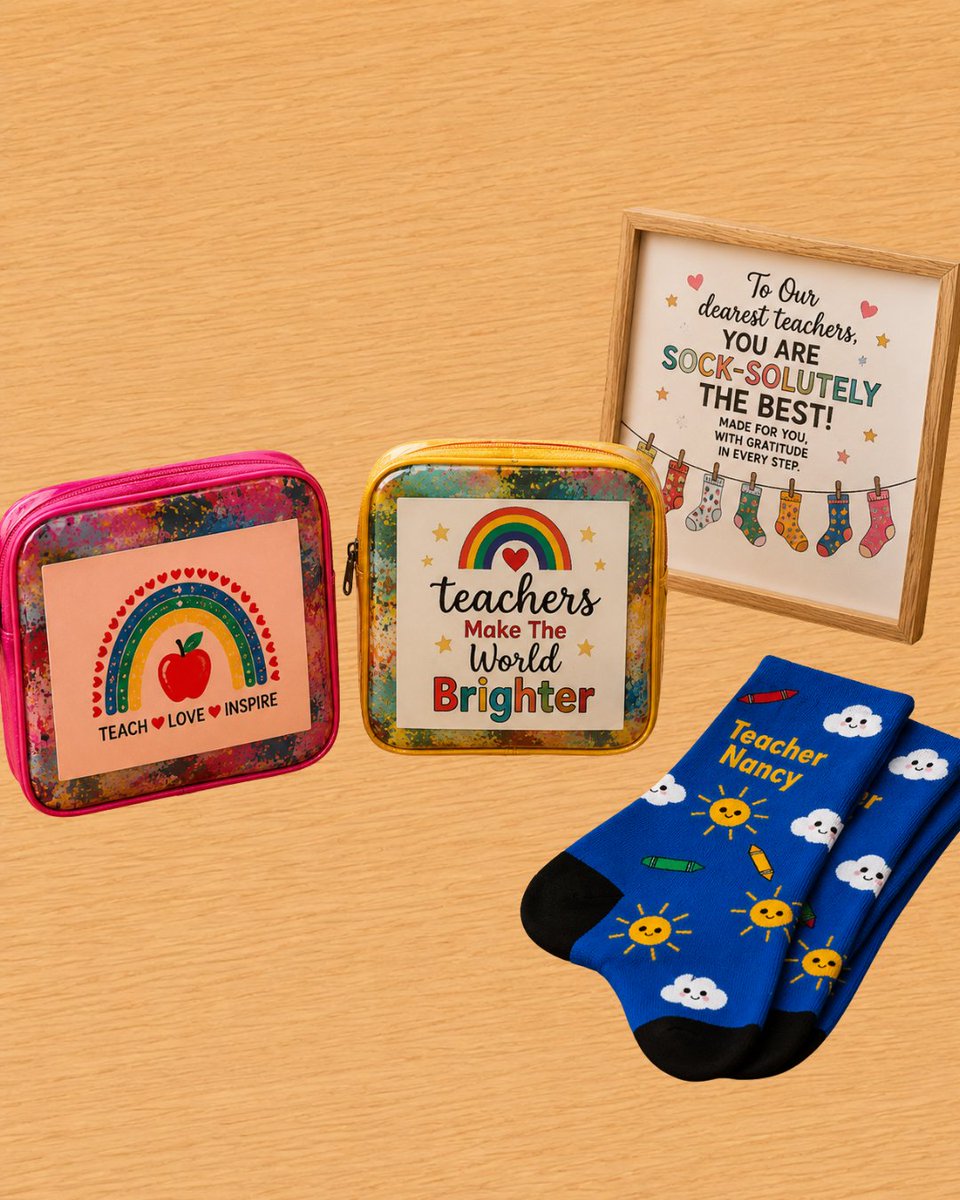 BetterSwag's tweet photo. Teacher Appreciation Week 💛

We celebrated the incredible teachers shaping the next generation with Better Swag x Tribe Socks + kits designed just for them 🧦👝✨

We designed 5 custom socks, one for every day of the week, and personalized with their name 🤍

Better Swag ⚡️ https://t.co/jjYkj4APAY
