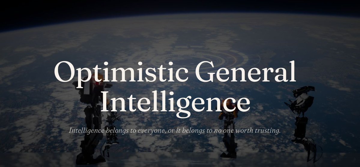 Optimistic General Intelligence tweet media