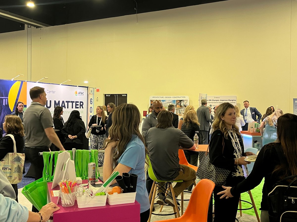 ASCAssociation's tweet photo. Snapshots from today's exhibit hall happy hour. 🥂 
#ASCA_SAMBA2026 #ASCAConf https://t.co/rQGYdjfzzp