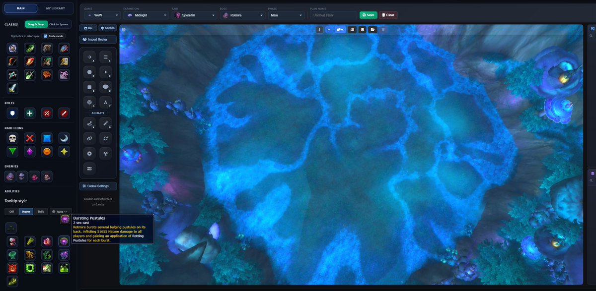 raidstratsgg's tweet photo. The Sporefall raid coming in 12.0.7 is now available to plan on https://t.co/7brO6cBJDM. All mobs, abilities, etc. have been added. 

Happy planning

#raidstrats #wow #raidlead https://t.co/mmBvM70niW