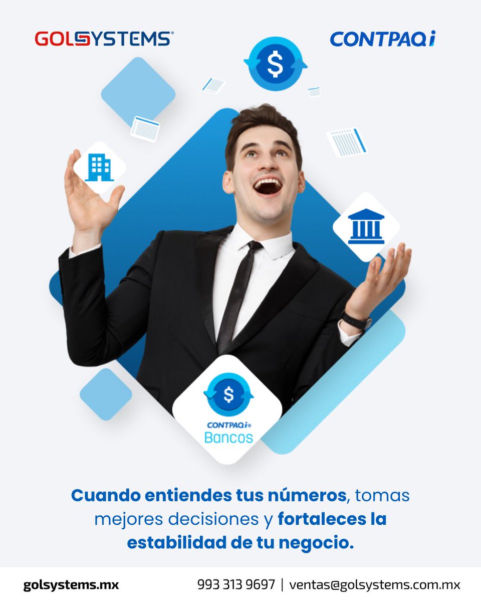 golsystems's tweet photo. Asegura tu control contable con una solución alineada al cumplimiento fiscal.
👉 Evita errores en tu cierre mensual y mantén tu información en orden.

#GOLSYSTEMS
993 313 9697
ventas@golsystems.com.mx https://t.co/37c2KD45sf