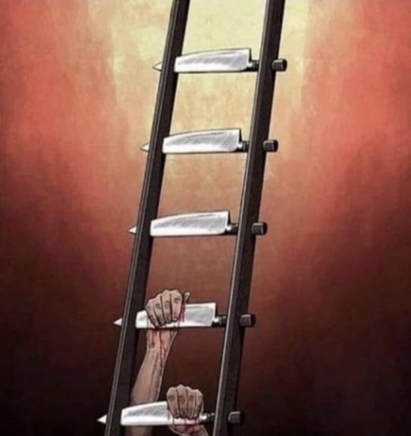 CreativaLens's tweet photo. Some ladders are climbed with bruised hands. https://t.co/bk4UxhpWCD