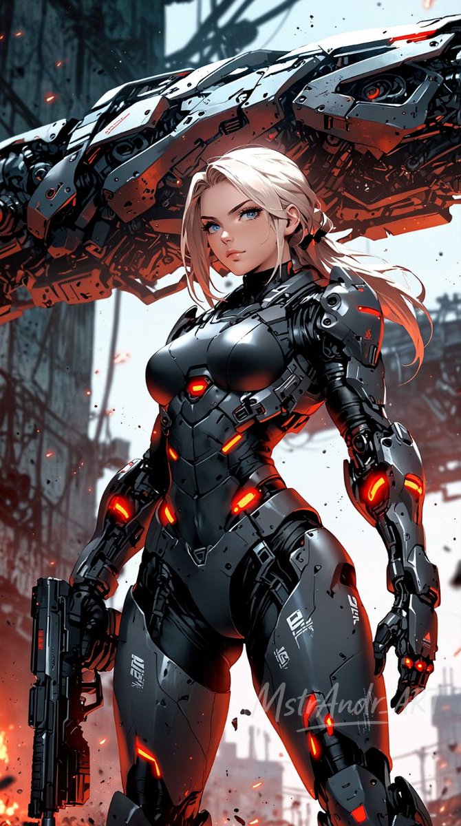 MstrAndr_ART's tweet photo. Infernal Mech Valkyrie.
#warcore #redprotocol #scifi #cyber #aiart #anime #MstrAndr_ART https://t.co/MKMbFSbR3m