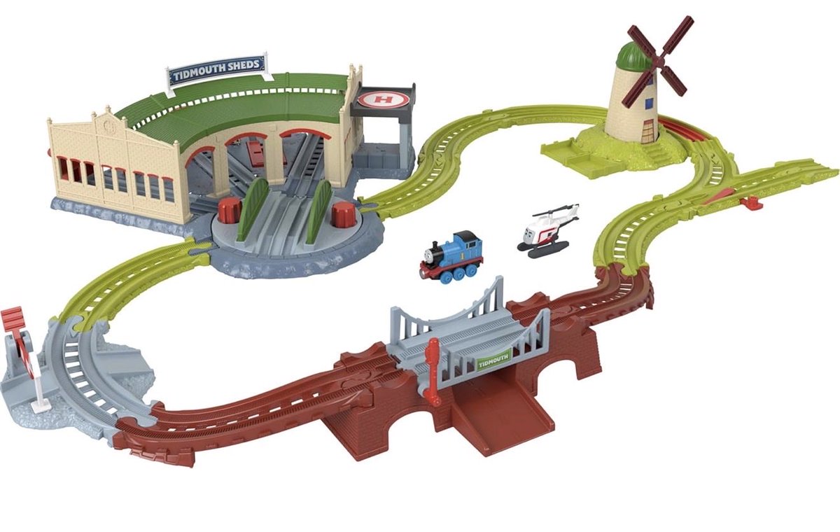thomasmerchnews's tweet photo. The Exploring Tidmouth sheds train set is now available to pre-order on Amazon America, currently scheduled to ship on June 1st! https://t.co/cS9MPh7XmI