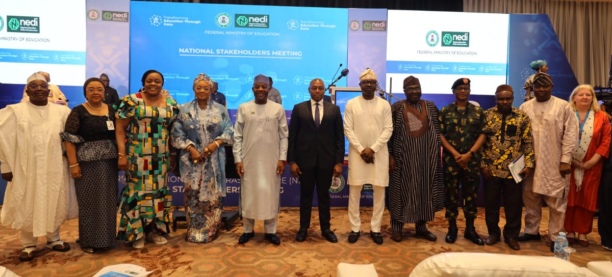 natpopcom's tweet photo. The NPC Chairman, Dr. Aminu Yusuf, today, 14th May 2026, joined other key stakeholders at the Nigeria Educational Data Infrastructure (NEDI) National Stakeholders’ Meeting, held at the Abuja Continental Hotel. https://t.co/2VY4FXugAF
