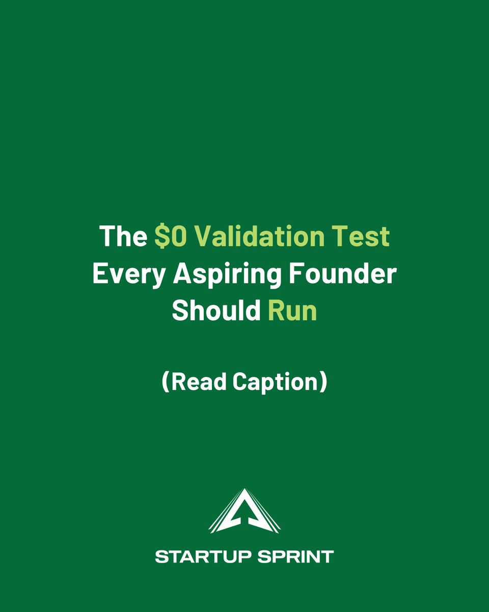 StartupSprintHQ's tweet photo. You don’t need a website, logo, or product to validate an idea. Post in 3 Facebook groups or Reddit threads where your ideal customers are and describe the problem you solve. Track replies, DMs, and comments. If people engage, you’ve got signal. If it’s silent, adjust. https://t.co/fVMtAoSJEO