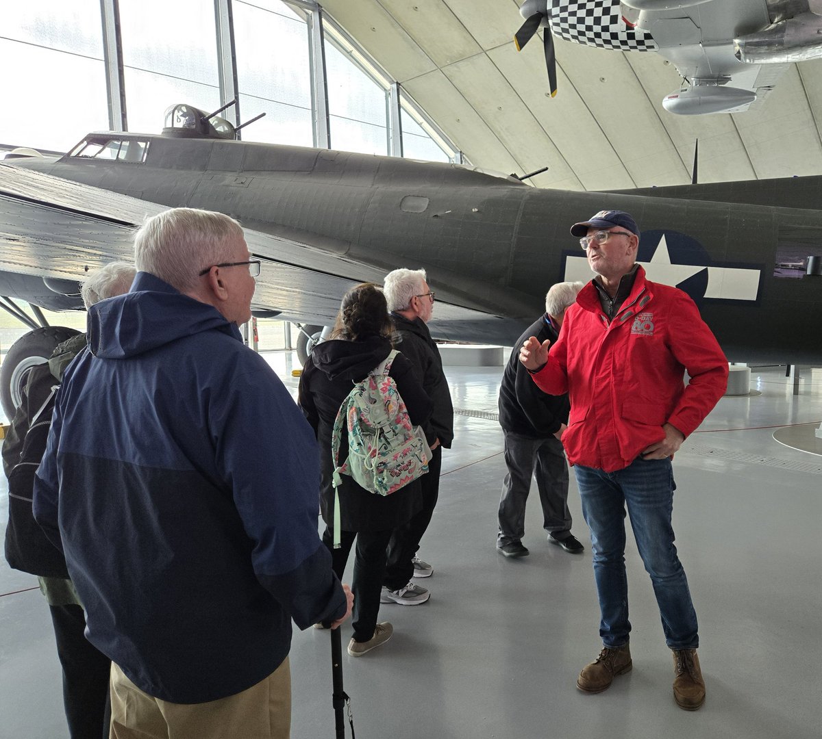 MikeHistorian's tweet photo. When you need to compare the Fortress with the Liberator and match the Thunderbolt with the Mustang, the American Air Museum is the only place to go. We had a great day at Duxford today. https://t.co/8AkR6pyyaL