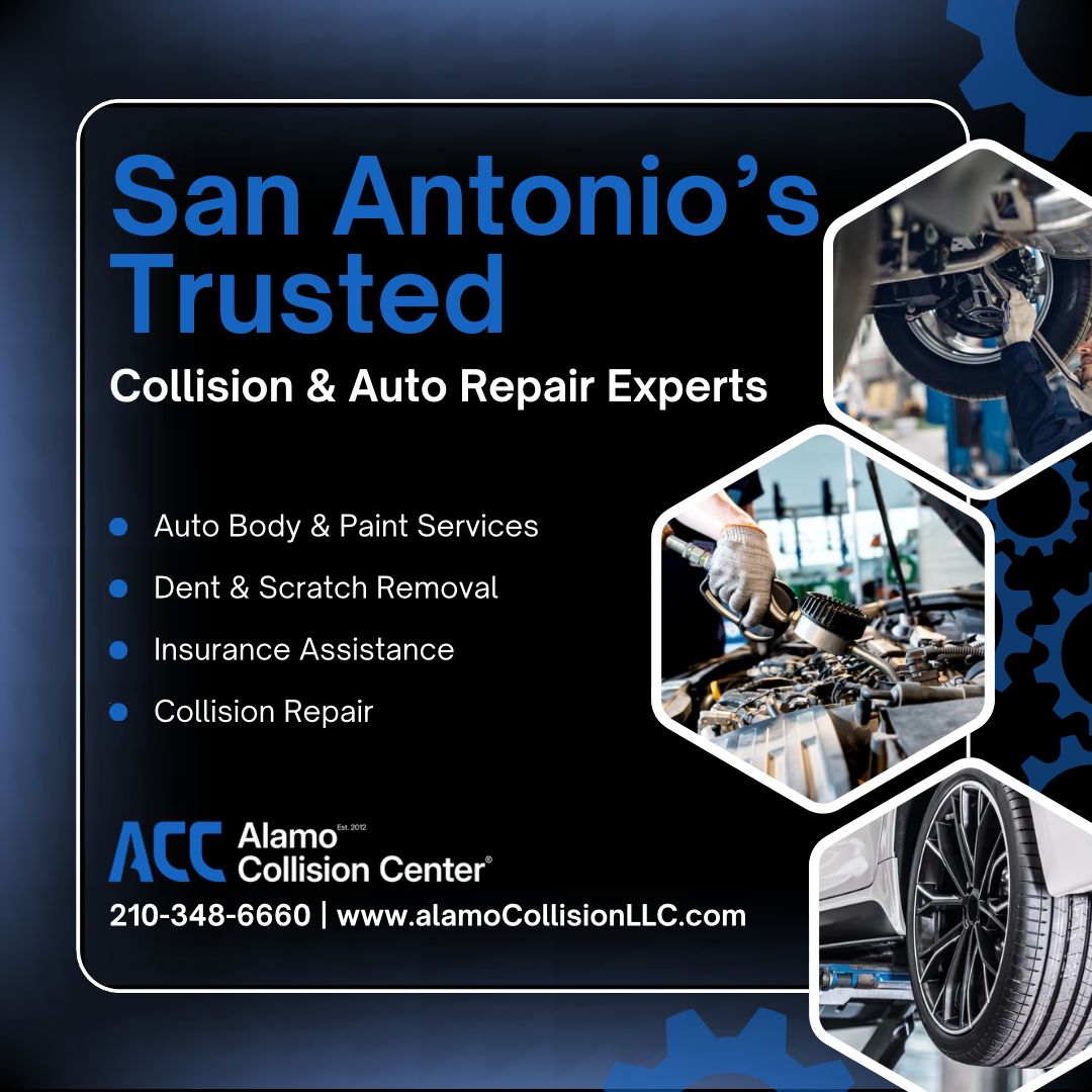 AlamoRepairs's tweet photo. San Antonio’s trusted collision repair experts 🚗🔧

Auto body repair, paint services, dent removal &amp; insurance assistance — all in one place.

📞 210-348-6660
🌐 https://t.co/twDz5RoRsm
#CollisionRepair #AutoBodyRepair #SanAntonio https://t.co/auj83fWQdP