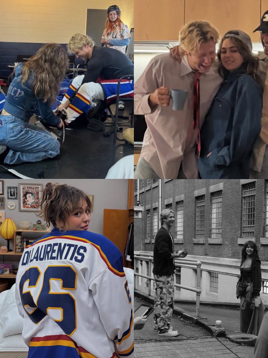 maxtonrivalry's tweet photo. Love that no one shared any BTS of Mika and Stephen to the point people thought they didn’t get along just to don’t spoil DEANALLIE when this was actually them while filming 🥹 #offcampus https://t.co/BQqP44x4kJ