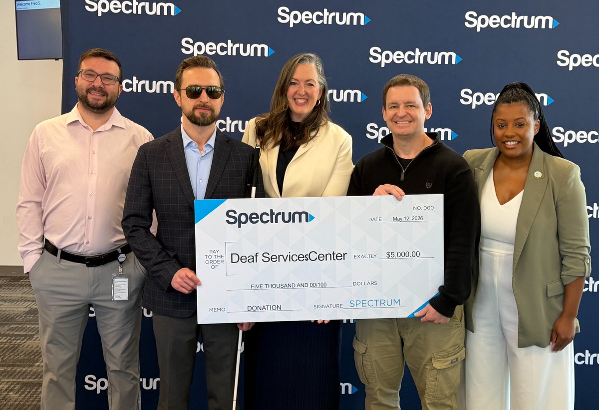 SpectrumA11y's tweet photo. Columbus, this is a moment worth celebrating! Virtual ASL interpreting is now available in select Spectrum stores, making in-store visits more accessible for Deaf customers and those who use ASL. 

Visit https://t.co/oGU0WK7eZL to find a store near you. #WeAreSpectrum #ASL #Deaf https://t.co/FSkh9Jx5cQ