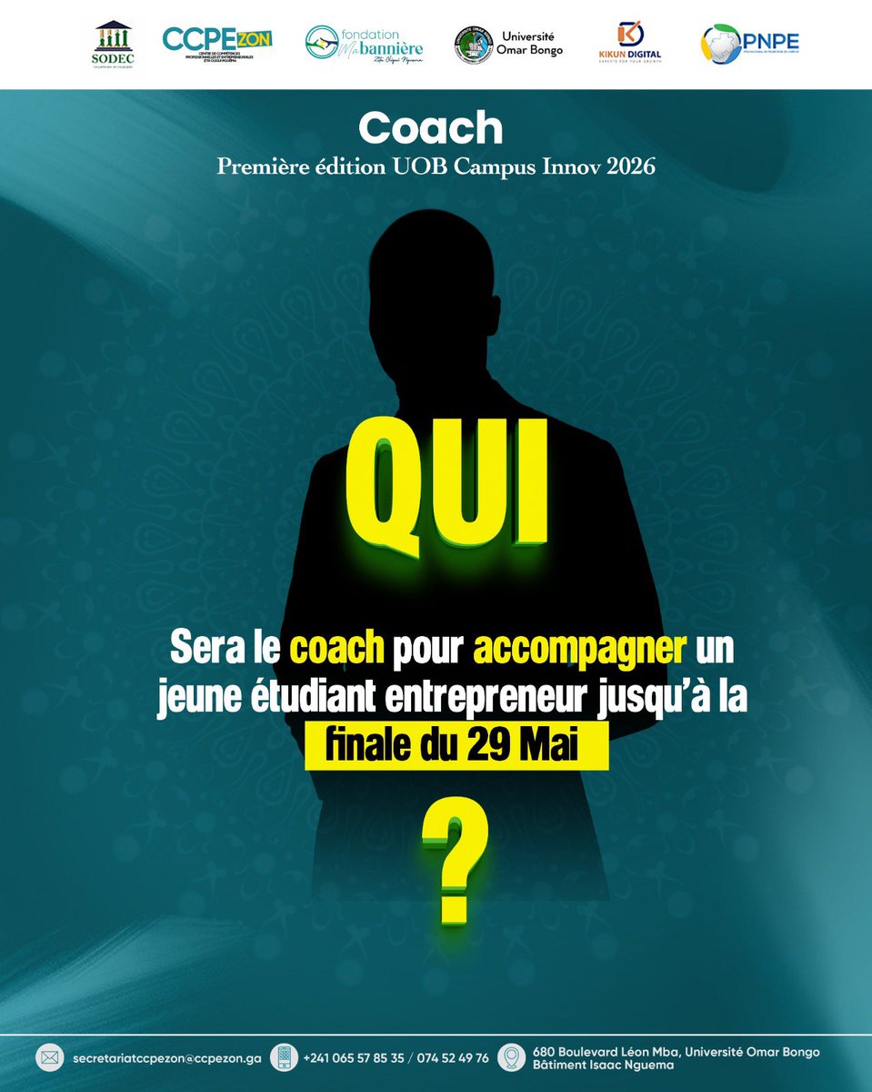 patrickmeyo1's tweet photo. UOBCampusInnov2026

Qui sera le prochain coach à accompagner nos jeunes entrepreneurs jusqu’à la grande finale du 29 mai ? Restez connectés… une belle annonce arrive très bientôt.

#UOB #CCPEZON #ChallengeUOB #SODEC https://t.co/gom2lxNBYp