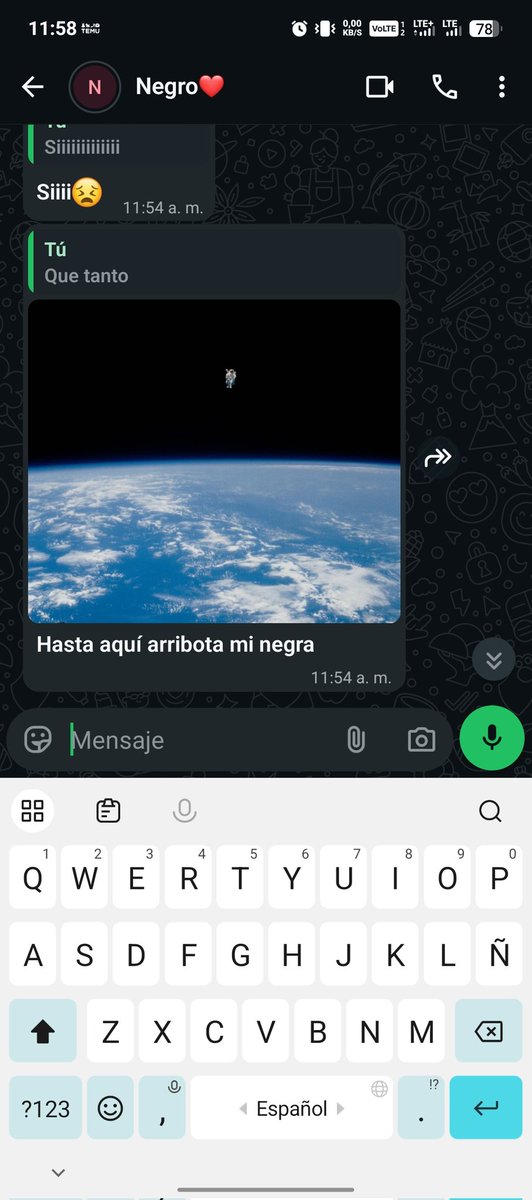 Casther08's tweet photo. Así es el diciendo que me extraña 🤭 https://t.co/vUGOLfj0px