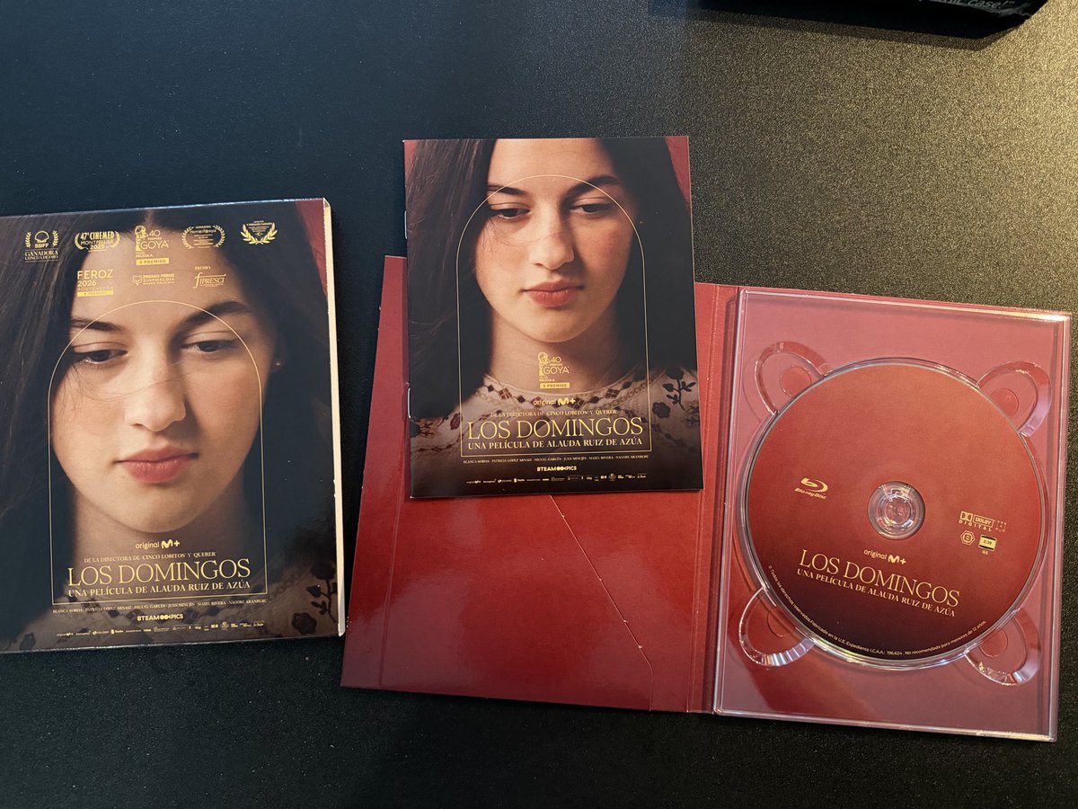 letxugas's tweet photo. NOVEDAD: 
“Los domingos” bluray

….la ganadora del Goya 2025…. @karmafilms la edita en un digipack con librito y un puñado de extras…..
….imagen correcta….edicion por encima de la media….
…..la fé te la imponen o te viene dada?…. https://t.co/Bxia0mGhsi