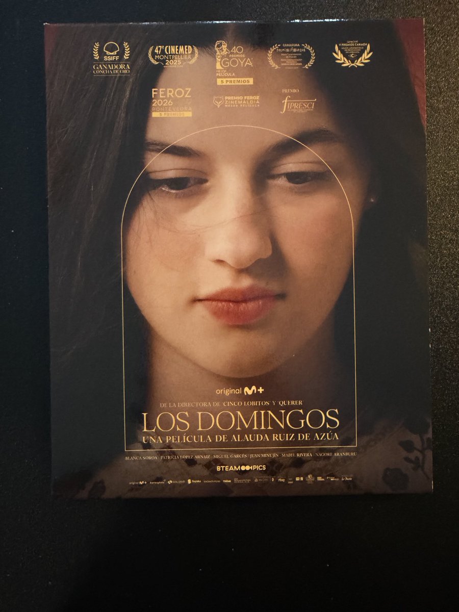 letxugas's tweet photo. NOVEDAD: 
“Los domingos” bluray

….la ganadora del Goya 2025…. @karmafilms la edita en un digipack con librito y un puñado de extras…..
….imagen correcta….edicion por encima de la media….
…..la fé te la imponen o te viene dada?…. https://t.co/Bxia0mGhsi