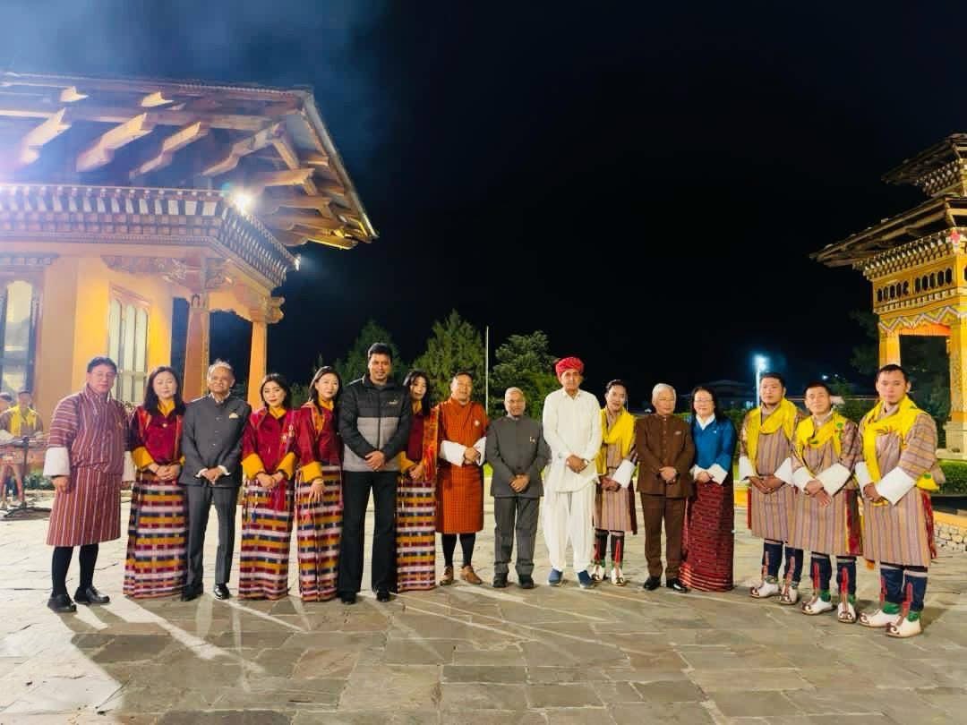 BjpBiplab's tweet photo. Delighted to attend the cultural evening and dinner hosted by H.E. Mr. Sangay Dorji, Hon’ble Chairperson of the National Council of Bhutan. https://t.co/j144XDgU85