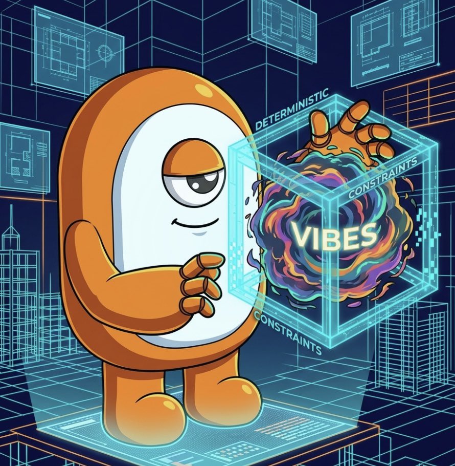 MinionLabAI's tweet photo. We’ve graduated from tweaking "how we talk" to models, to architecting "how we constrain" them. This is the leap from Vibe Coding to professional Agentic Engineering. The era of the non-deterministic "black box" is being enclosed by deterministic systems. https://t.co/VmPOu08AFt