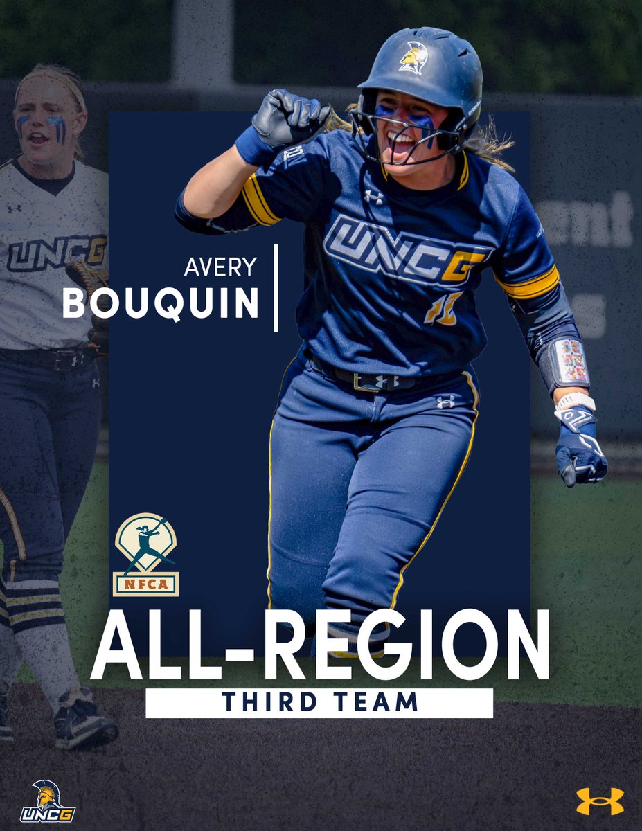 UNCGSoftball's tweet photo. Congratulations to Brooklyn Shroyer, Nya South &amp; Avery Bouquin on being selected to the @NFCAorg Mid-Atlantic All-Region!

🥎 Shroyer &amp; South➡️ NFCA All-Mid-Atlantic Second Team! 
🥎 Bouquin ➡️ NFCA All-Mid-Atlantic Third Team! 

📰 https://t.co/3eEfGP3gXV
#letsgoG https://t.co/kRNJ4ZlanT