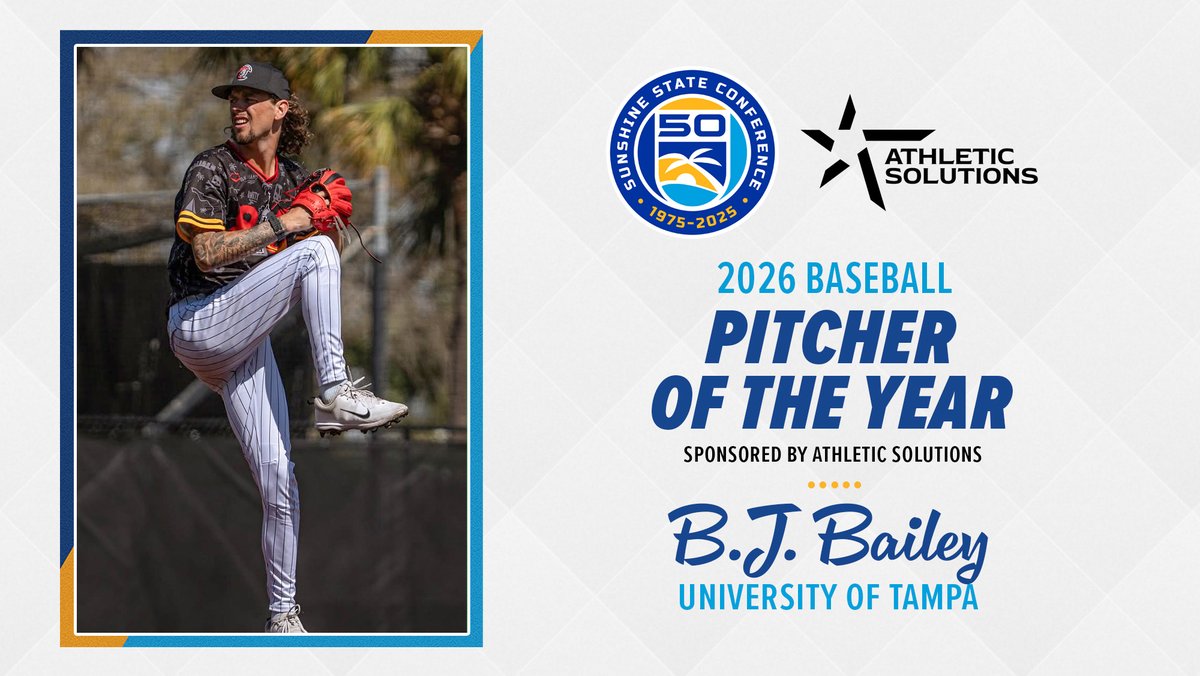 D2SSC's tweet photo. 2026 SSC Baseball Player, Pitcher and Freshman of the Year, sponsored by @ath_solutions!
🌴🌊☀⚾ https://t.co/tuG63baDT3