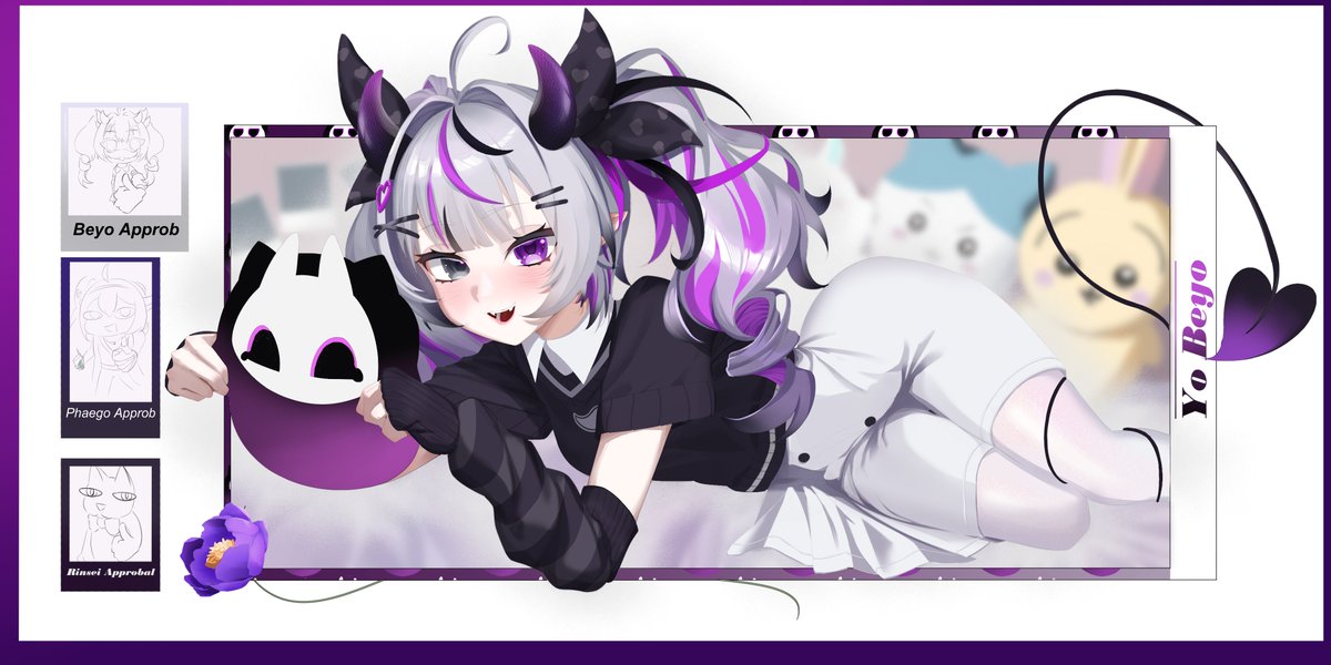 RinseiSans's tweet photo. Art banner for @yo_beyo, comms are open 👀 https://t.co/Zk403k5Vqs