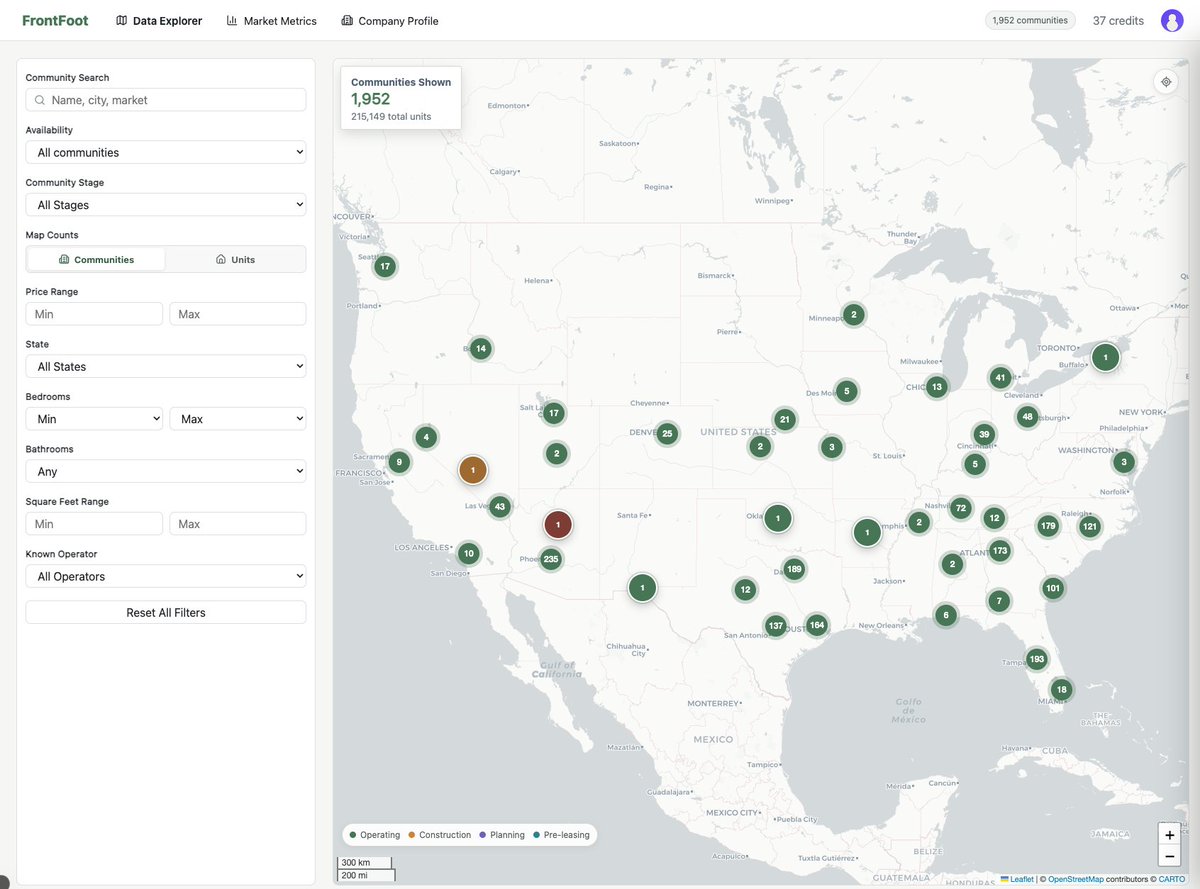 FrontFootSFR's tweet photo. Working on the final iterations of the BTR community data for FrontFoot. Starting to take shape. https://t.co/6DTTMgLKy7