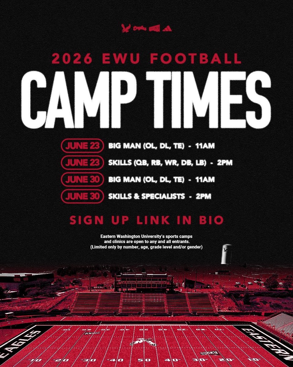 Aj_4_k's tweet photo. Thank you @Coach_TMACK for th invite!!! @EWUFootball https://t.co/5ig3W25x4H