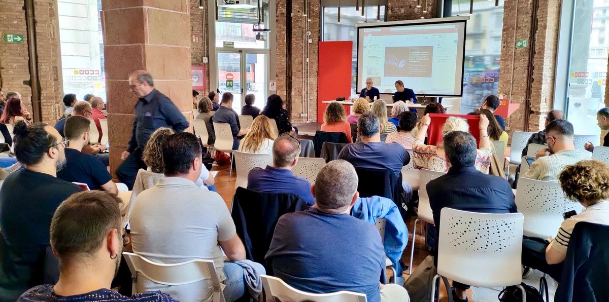 APuivecino's tweet photo. Sala plena a @ccoocatalunya a la jornada
“Elaboració i negociació col•lectiva dels Plans de mobilitat sostenible al treball”

Programa complet amb perspectives legal, tècnica i pràctica amb visió sindical

Secretaria de Transicions Justes i Territori de CCOO de Catalunya https://t.co/h03GGHU85E