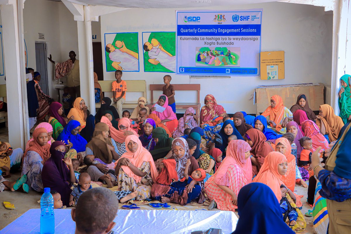 ISDPSomalia's tweet photo. ISDP and the Puntland Ministry of Health conducted a vaccination awareness session in Bosaso to strengthen child health protection.

Supported by UNICEF Somalia &amp; SHF. https://t.co/YY4wAJN9AZ
