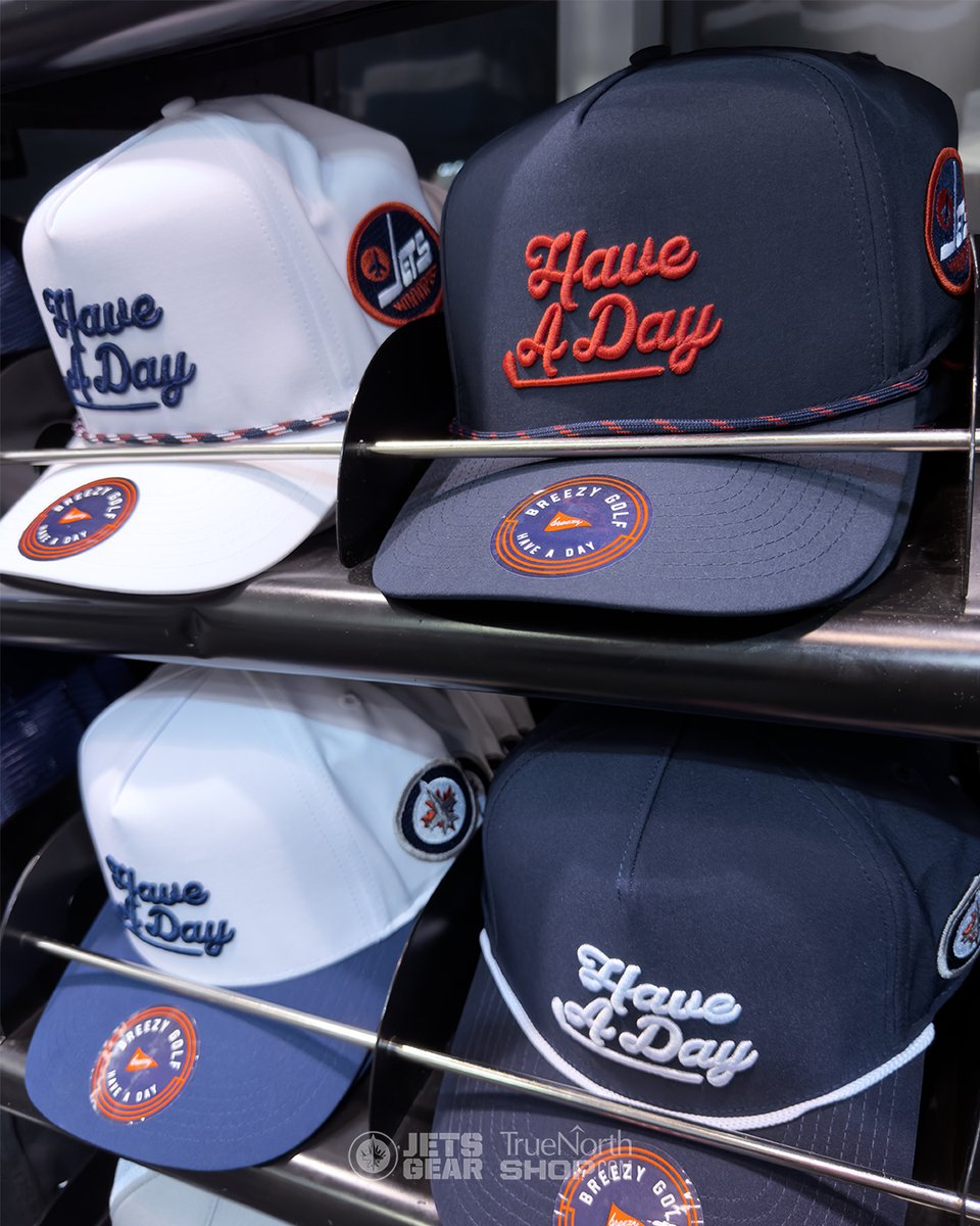 JetsGearStore's tweet photo. 🆕 @BreezyGlf caps!

Now available at Jets Gear and online 🔽
https://t.co/Qj2BxBLb88 https://t.co/VVuOEAKHg1