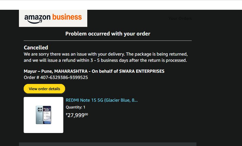 mayursanas's tweet photo. @AmazonHelp @thecroindia @amazonIN @jagograhakjago @ConsumerReports This is not expected resolution.. I already mentioned that I don't want refund ..I want my order https://t.co/6AFwBqjxRo