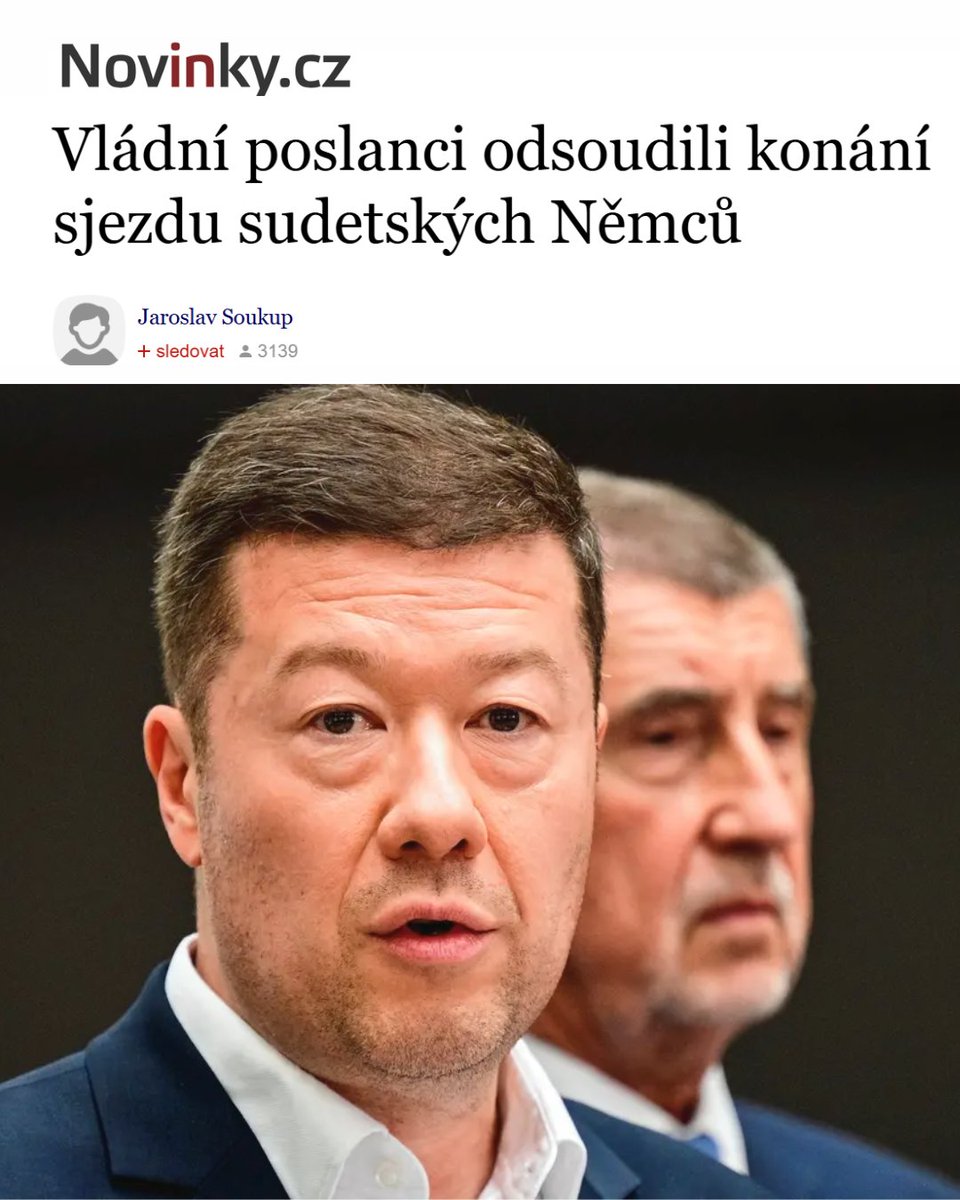 JanFar_sky's tweet photo. Podporuji konání sněmu Sudetského krajanského spolku v Brně.

Reakce některých politiků i dnešní usnesení Sněmovny ukazují, jak je dobře, že se koná. Pořadatelům @meetingbrno patří poděkování! Někdy může krok kupředu bolet, ale pokud chceme ukončit ten opakovaně uměle přiživovaný iracionální strach z nároků sudetských Němců, jinak to nejde. 

81 let po válce je čas na smíření. To je jediná cesta vpřed. Rozdmýchávání strachu a nenávisti slouží jen jako nástroj k udržení moci těch, kteří naší zemi nemají co nabídnout. Jsem hrdý Čech a sudetští Němci ve mně žádné obavy o naši budoucnost nevyvolávají. Na rozdíl od rozdmýchávačů nenávisti jako je Rajchl, Okamura nebo slaboch Babiš.

Ty jsou pro náš národ hrozbou. Vyvolávání nenávisti proti jiným jen maskuje jejich neschopnost přinést cokoliv pozitivního.