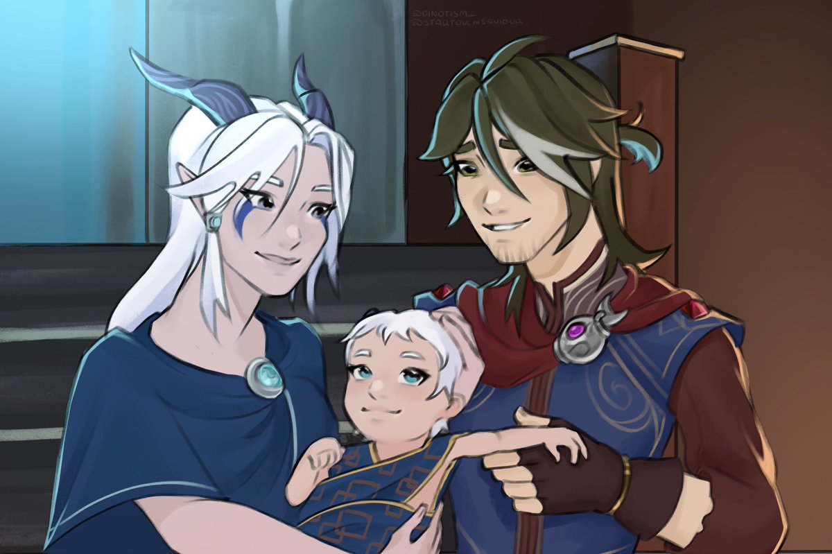 dinotism_'s tweet photo. redrew this scene in rayla’s concept art style #thedragonprince #thedragonking #fanart #tdp #tdk #rayllum https://t.co/f3Y33ApELQ