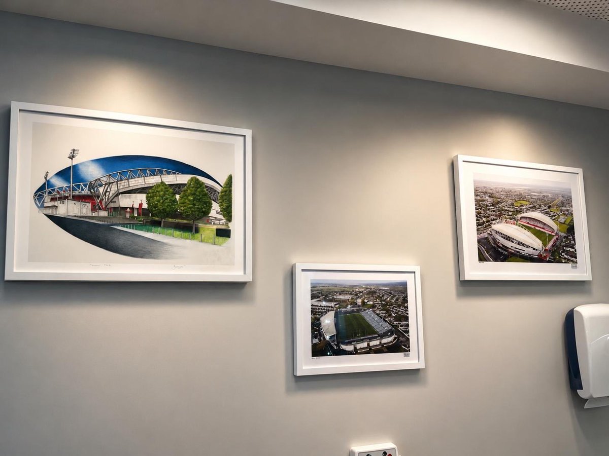 lolfoley's tweet photo. Some of the stunning photography used for Raheen Lodge @siarlandscapes 
Hand drawn picture By Jane Hogan Artist 
#thomandpark #gaelicgrounds https://t.co/5GY1LQLDZI