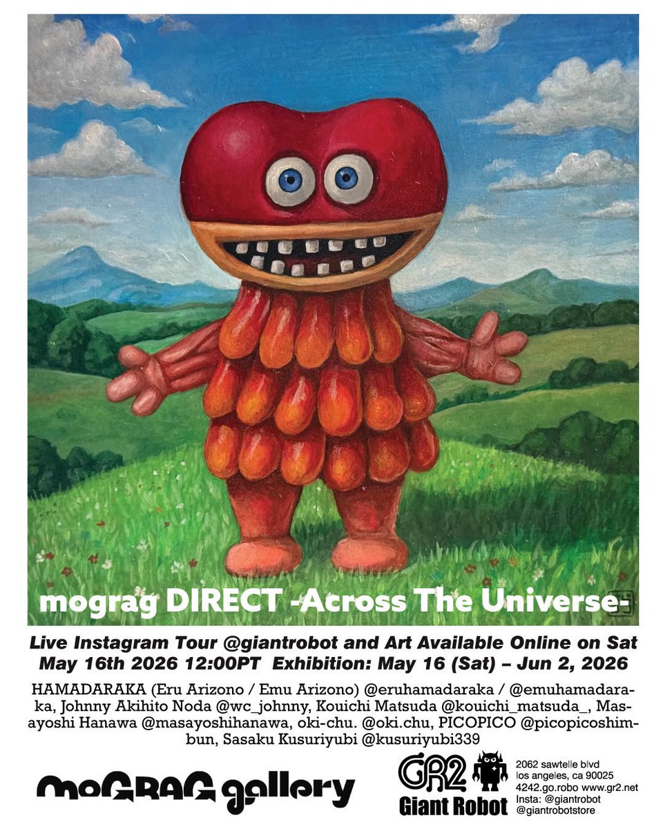 Up coming 🌟 ”mograg DIRECT -Across The Universe-” 会場：GR2