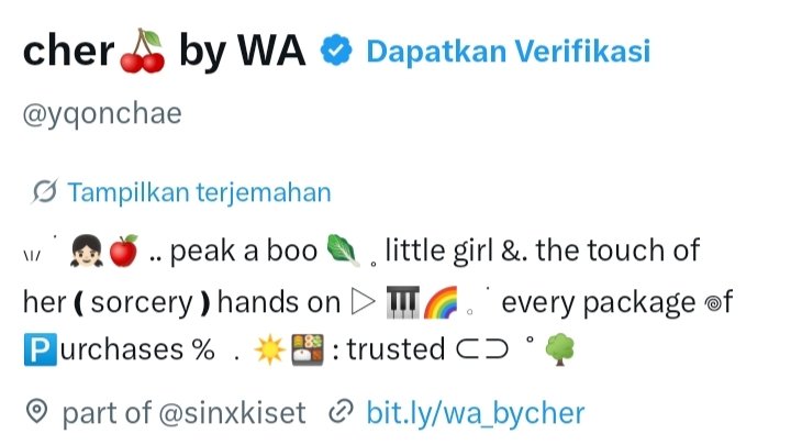 cher🍒 by WA tweet media