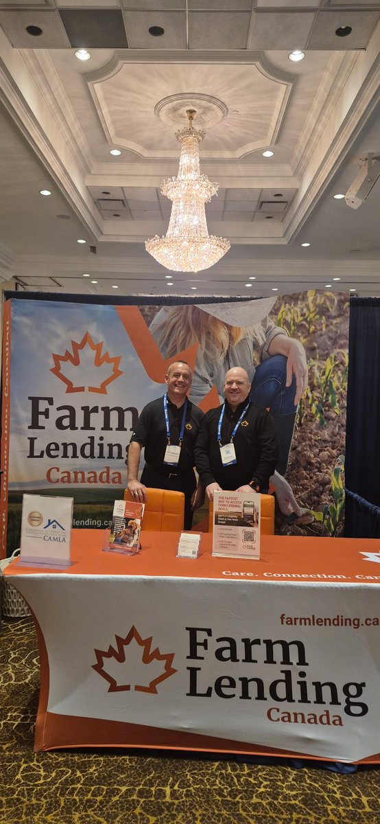 FarmLendingCAN's tweet photo. What a great day at the Canadian Alternative Mortgage Lenders Association @camla_ca Ontario Expo! Thank you to everyone who stopped by Booth #30 to connect with our team. 🐣

#CAMLA #MortgageBrokers #AlternativeLending #AgriculturalLending #RuralLending #FarmLendingCanada https://t.co/wCuDehsqiU