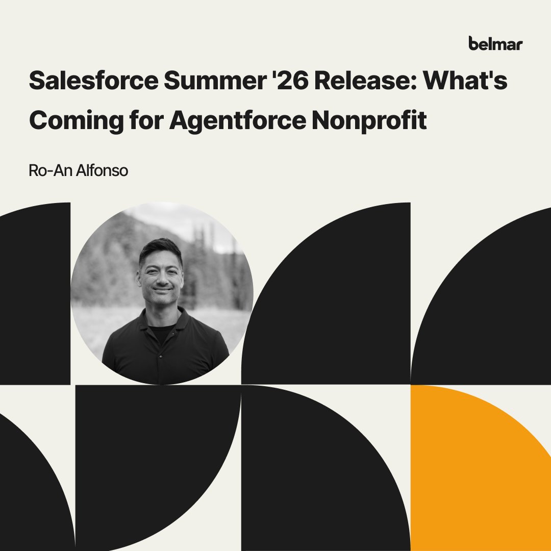 belmarcloud's tweet photo. In this blog, Ro dives into the Salesforce Summer ’26 Release and what it means for nonprofits stepping into the Agentforce era. 

Full blog here: https://t.co/d67ogo2SPA https://t.co/aDVT6Uw9W4