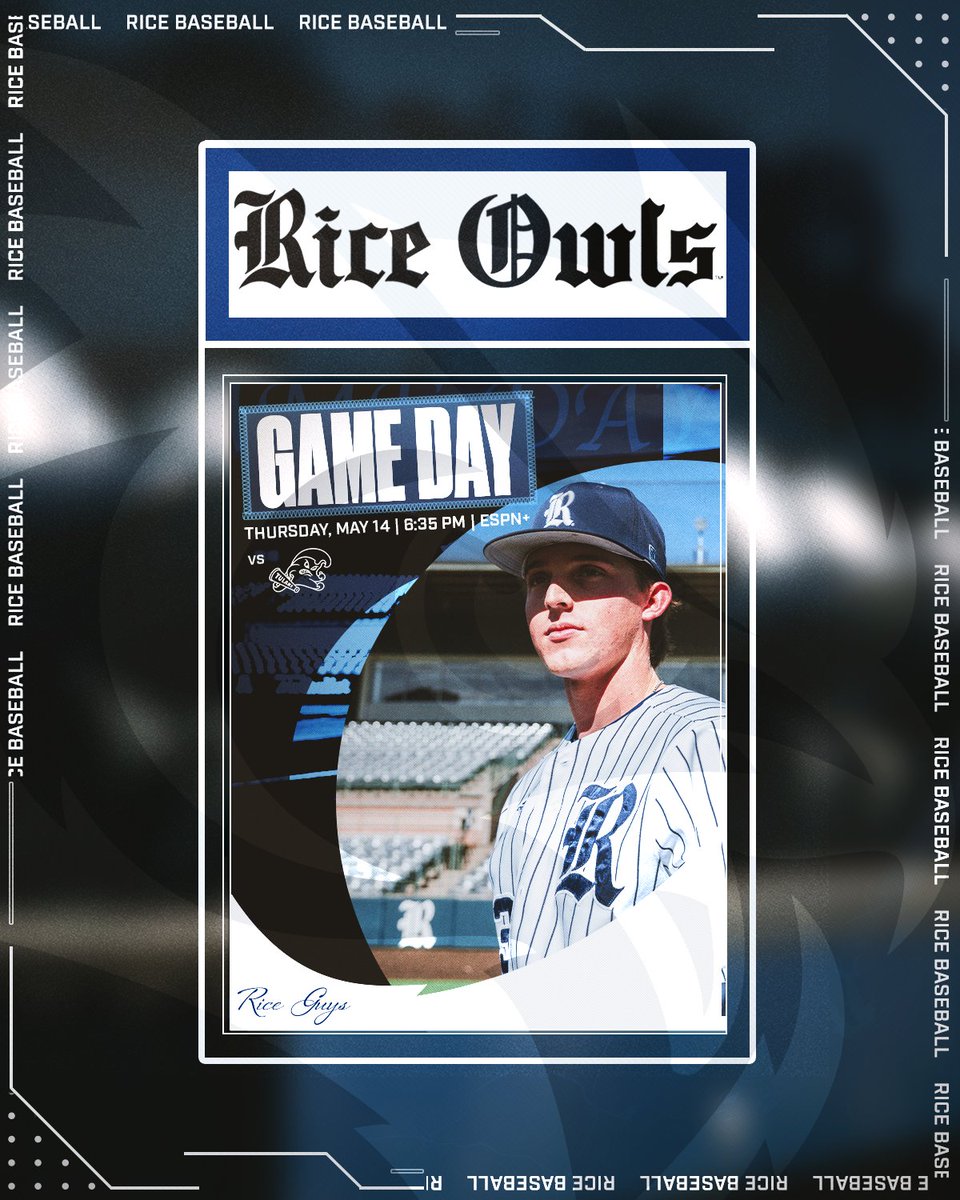 RiceBaseball's tweet photo. Fighting for a top seed in the tourney!  
Save 30% on tickets!
See you tonight!

📍» Reckling Park
🕡» 6:35 pm vs. Tulane
📻» https://t.co/bwkkFuhKBu
📺»   https://t.co/fDn1gavEhm
📊» https://t.co/3pDoEzxoHF
🎟️» https://t.co/WLrO78mlfx

#RiceGuys x #GoOwls 👐 https://t.co/SPiXQ2yBs5